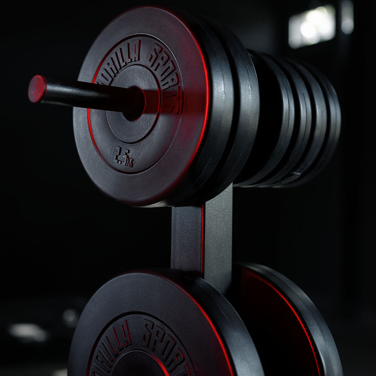 OUTLET! Levypainoteline, Pystymallinen, Ø 30mm, 200kg, Musta