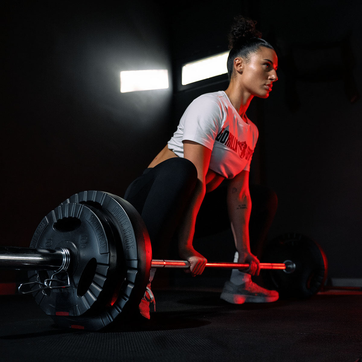 Olympia Levypainotanko Jousilukoilla 218cm, Ø 50mm, 19kg Kromi