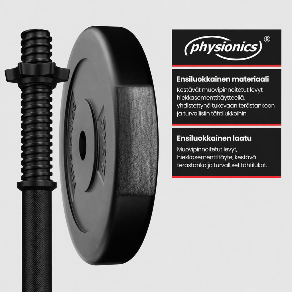 S dett v K sipainosarja 30 Kg Muovipinnoitetut Levypainot 25 Mm s-dett-v-k-sipainosarja-30-kg-muovipinnoitetut-levypainot-25-mm