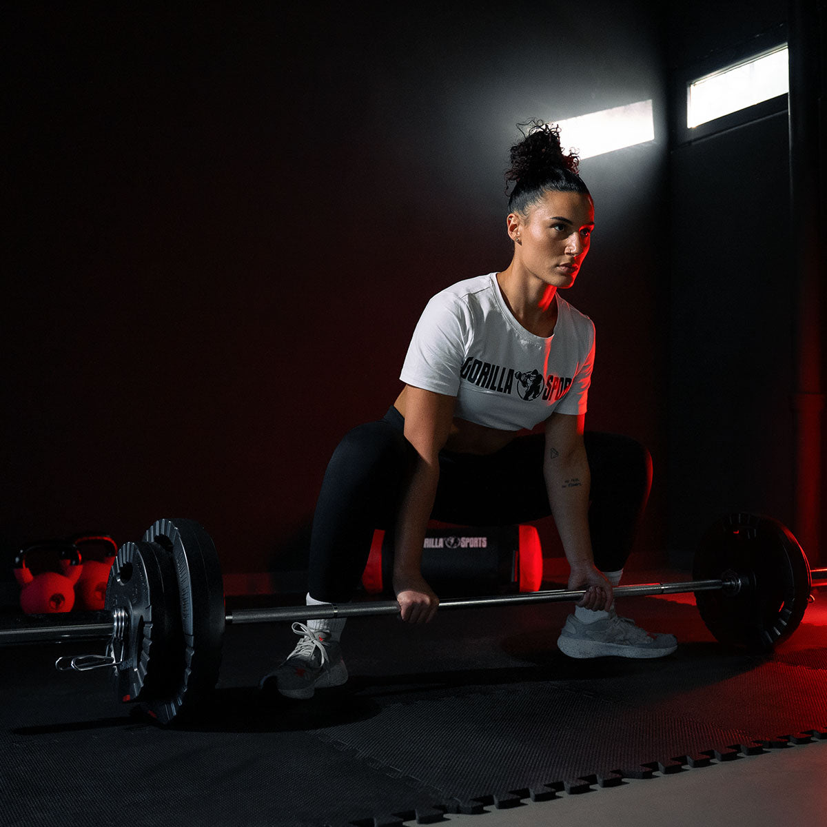 Olympia Levypainotanko Jousilukoilla 218cm, Ø 50mm, 19kg Kromi