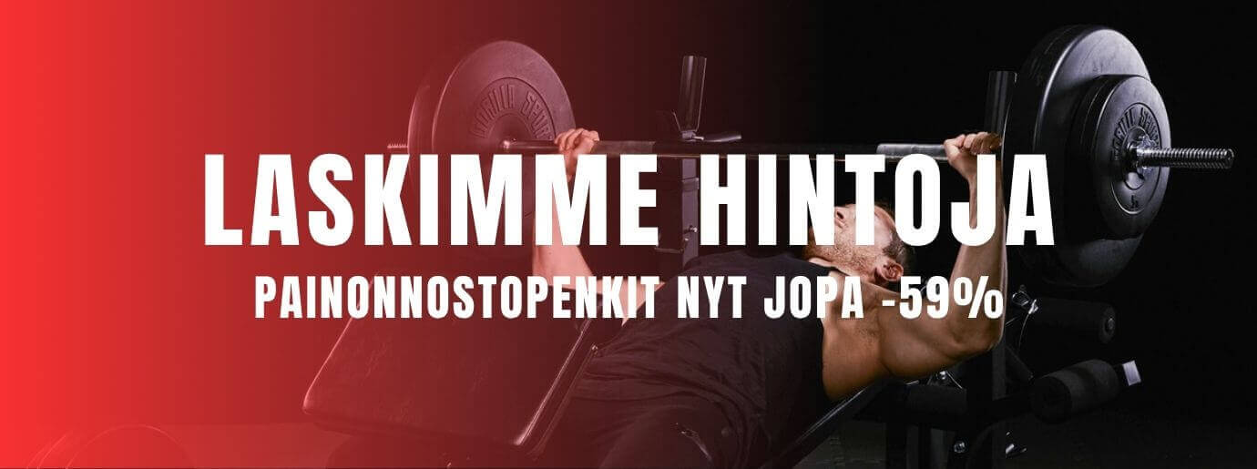Laskimme Gorilla Sports painonnostopenkkien hintoja