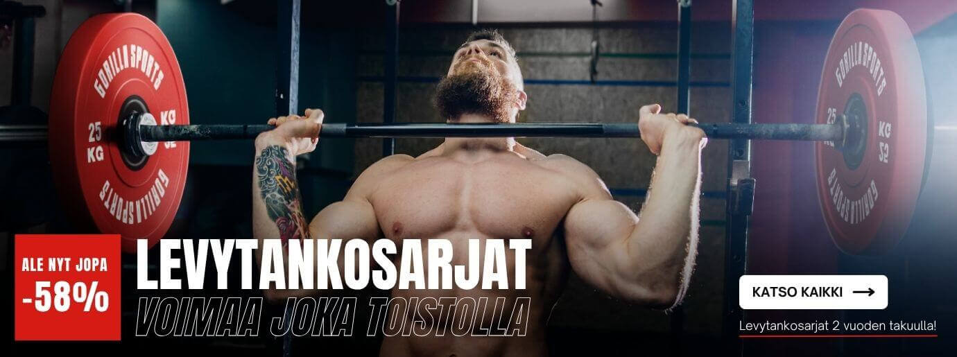 Gorilla Sports levytankosarjat nyt jopa -58%