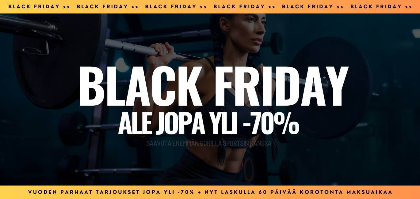 GORILLA SPORTS BLACK FRIDAY ALE JOPA YLI -70%